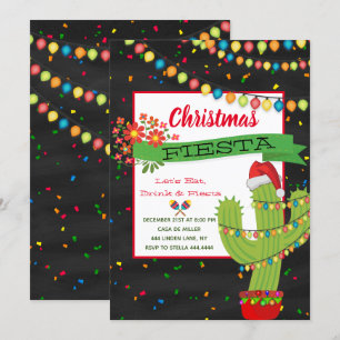 Fiesta Feliz navidad kerstparty Kaart