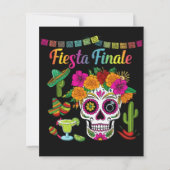 "Fiesta Finale" Kleurrijke Suiker Schedel Jonggeze (Achterkant)