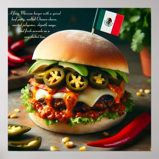 Fiesta Firecracker Burger Poster (Voorkant)