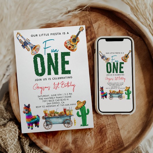 Fiesta First | 1e verjaardag Kaart