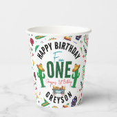 Fiesta First | 1e verjaardag Papieren Bekers (Achterkant)