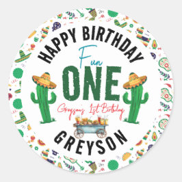 Fiesta First | 1e verjaardag Ronde Sticker