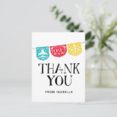 Fiesta First Birthday Bedankt Briefkaart (Staand voorkant)