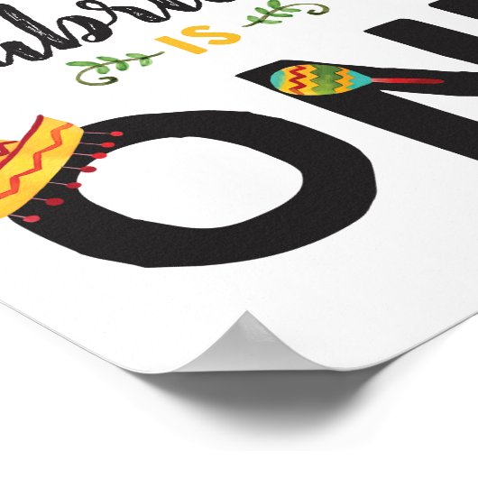 Fiesta First Birthday Sign Poster (Hoek)