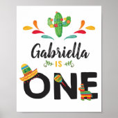 Fiesta First Birthday Sign Poster (Voorkant)