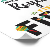 Fiesta First Birthday Welcome Sign Poster (Hoek)