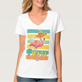 Fiesta Flamingo Cinco De Mayo T-shirt