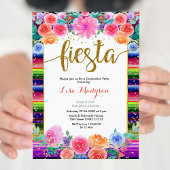 Fiesta Floral Afstuderen Invitation Party Mexicaan Kaart