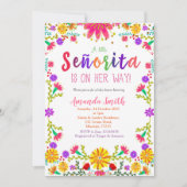 Fiesta Floral Baby shower Invitation Kaart (Voorkant)
