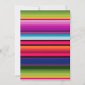 Fiesta Floral Baby shower Invitation Kaart (Achterkant)