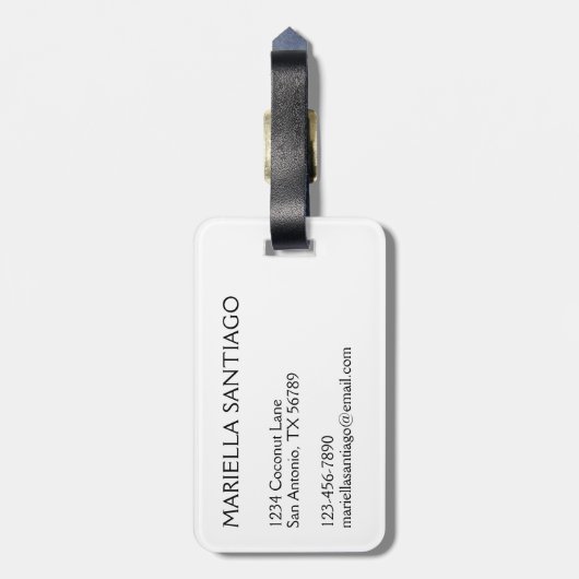 Fiesta Floral Bagagelabel (Achterkant verticaal)