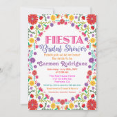 Fiesta Floral Bridal Shower Uitnodiging (Voorkant)