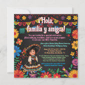 Fiesta Floral Charra Baby shower Kaart (Voorkant)