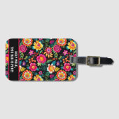  Fiesta Floral Extravaganza Bagagelabel (Voorkant (horizontaal))