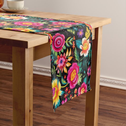 Fiesta Floral Extravaganza Korte Tafelloper (Voorbeeld)