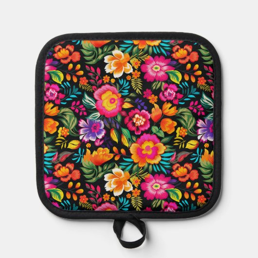 Fiesta Floral Extravaganza Pannenlap (Voorkant)