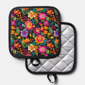 Fiesta Floral Extravaganza Pannenlap (Voorkant / Achterkant)
