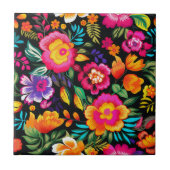 Fiesta Floral Extravaganza Tegeltje (Voorkant)