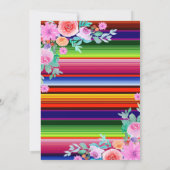 Fiesta Floral Girl Couple-wedstrijd Uitnodiging (Achterkant)