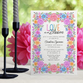 Fiesta Floral Kleurrijk Vrijgezellenfeest Kaart