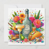 Fiesta Floral Let's Taco 'over de douche van een p Kaart (Achterkant)