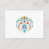 Fiesta Floral Luier Raffle Baby shower Informatiekaartje (Achterkant)