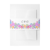 Fiesta Floral Mexicaanse bruiloft Uitnodigingen Wikkel (Voorkant Voorbeeld)