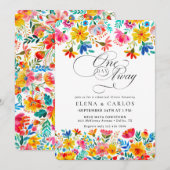 Fiesta Floral repetitie diner Kaart (Voorkant / Achterkant)