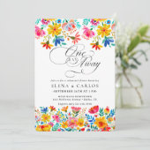 Fiesta Floral repetitie diner Kaart (Staand voorkant)