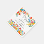 Fiesta Floral repetitie diner Servet (Hoek)