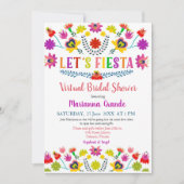 Fiesta Floral Virtual Vrijgezellenfeest Kaart (Voorkant)