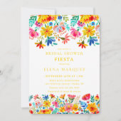 Fiesta Floral Waterverf Vrijgezellenfeest Kaart (Voorkant)