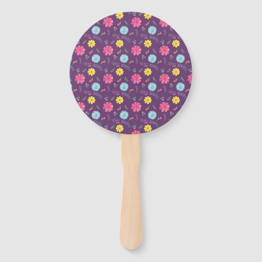 Fiesta Floral Wedding Handwaaier (Achterkant)