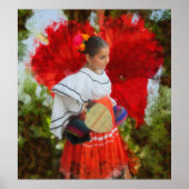 Fiesta Flower 2555 Art Print (Voorkant)