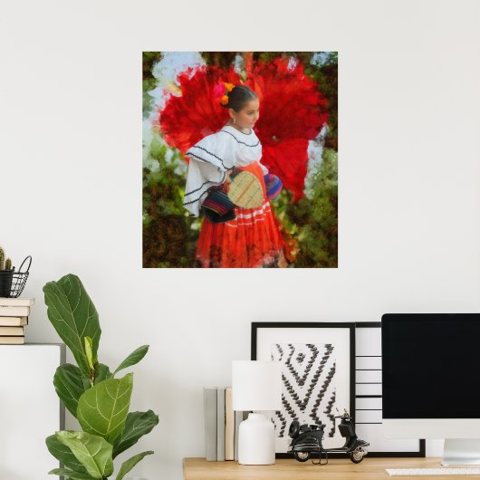 Fiesta Flower 2555 Art Print (Thuiskantoor)