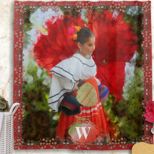 Fiesta Flower 2555 Douchegordijn