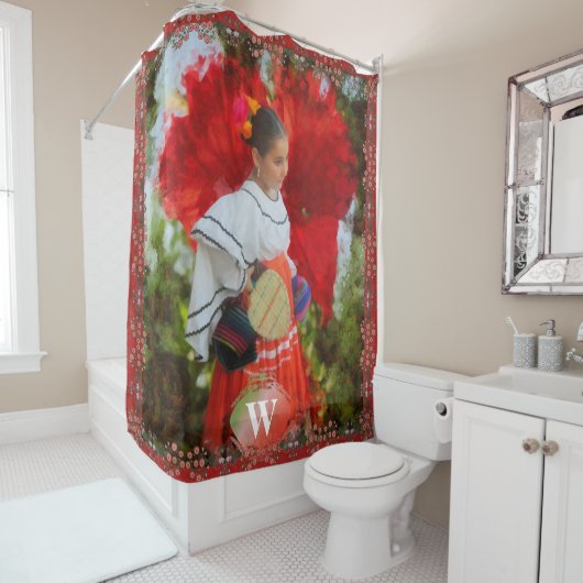 Fiesta Flower 2555 Douchegordijn (In situ)