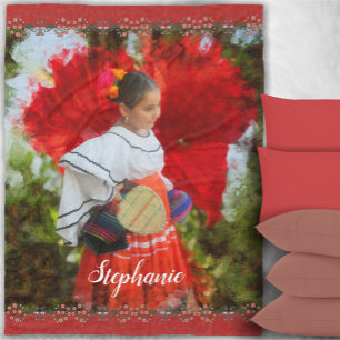 Fiesta Flower 2555 Fleece Deken