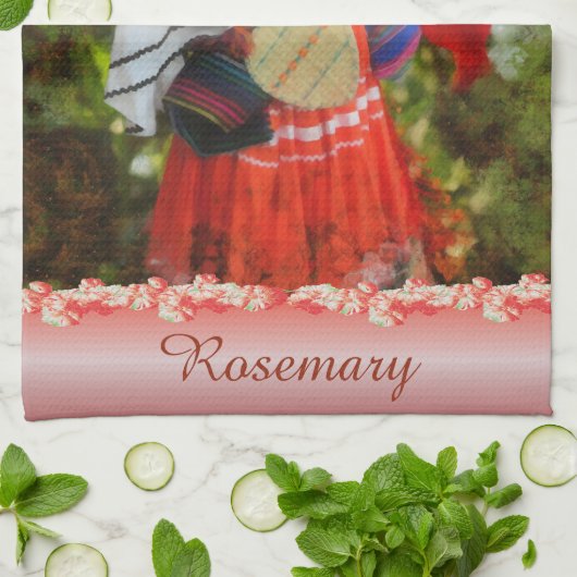 Fiesta Flower 2555 Theedoek (Gevouwen)