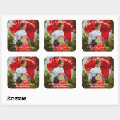 Fiesta Flower Feliz Cumpleanos 2555 Vierkante Sticker (Vel)