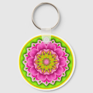 Fiesta Flower Round Sleutelhanger