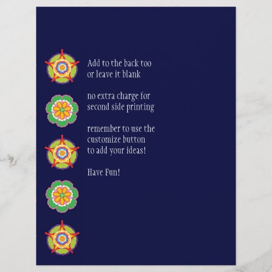 Fiesta Flyer (Achterkant)