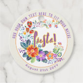FIESTA Folkart Bloemen Custom Bedankjes Labels (Voorkant)