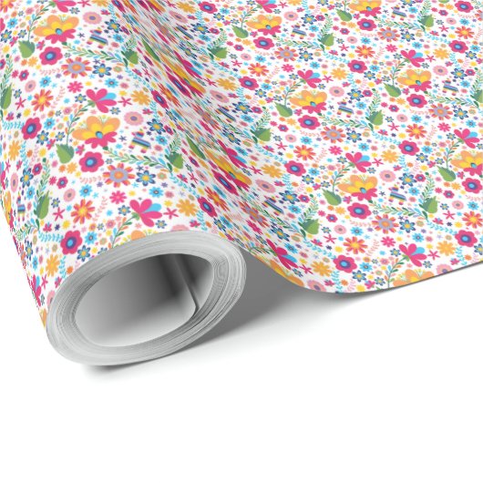 Fiesta Forever Tiny Flower Paper Cadeaupapier (Rol Hoek)