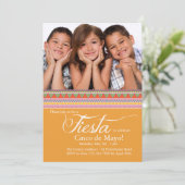 Fiesta-fotouitnodiging Kaart (Staand voorkant)