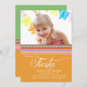 Fiesta-fotouitnodiging Kaart (Voorkant / Achterkant)