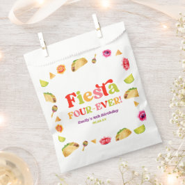 Fiesta Four-Ever Taco 4e verjaardagsfeestje Bedankzakje