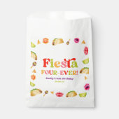 Fiesta Four-Ever Taco 4e verjaardagsfeestje Bedankzakje (Voorkant)