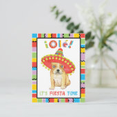 Fiesta Frenchie Kaart (Staand voorkant)