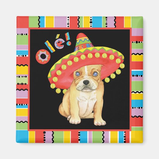 Fiesta Frenchie Magneet (Voorkant)